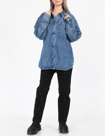 Jacheta Oversize Noisy May, bleumarin