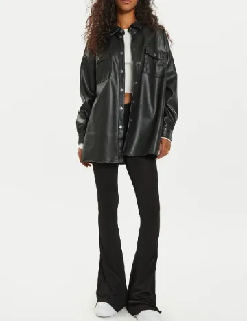 Jacheta Oversize Noisy May, negru