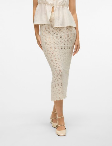Fusta Vero Moda, crem