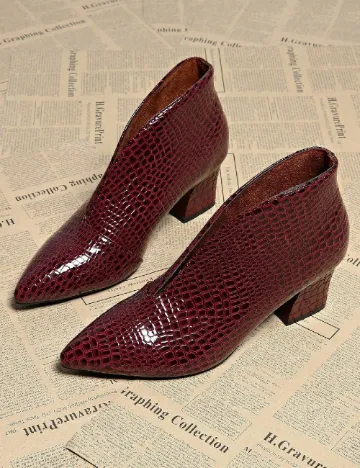 Pantofi SHEIN, visiniu