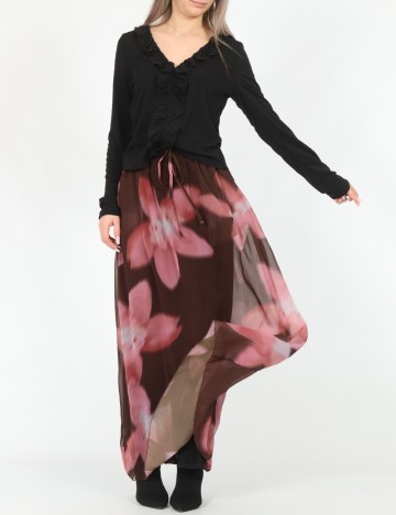 Fusta Vero Moda, maro/roz