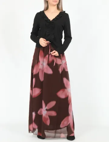 Fusta Vero Moda, maro/roz