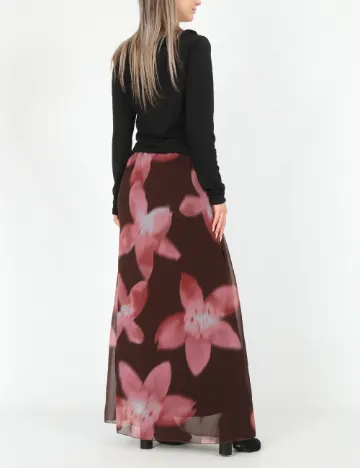Fusta Vero Moda, maro/roz
