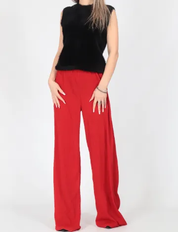 Pantaloni Vero Moda, rosu