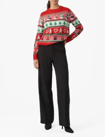 Pulover Vero Moda, rosu