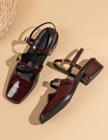 Pantofi SHEIN, visiniu