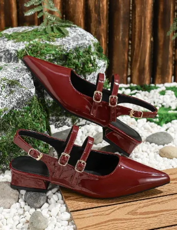Pantofi SHEIN, visiniu