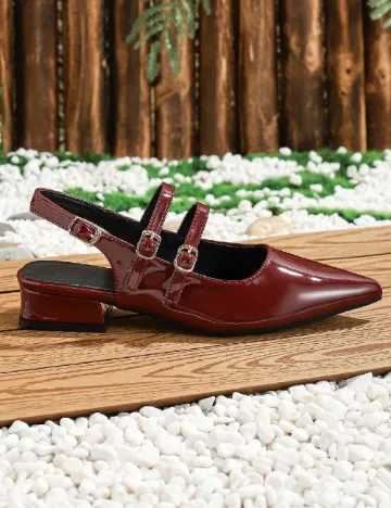 Pantofi SHEIN, visiniu