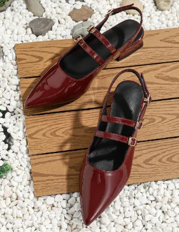 Pantofi SHEIN, visiniu