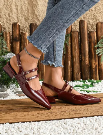 Pantofi SHEIN, visiniu