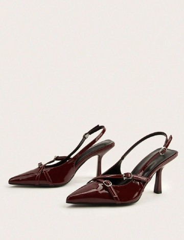 Pantofi SHEIN, visiniu