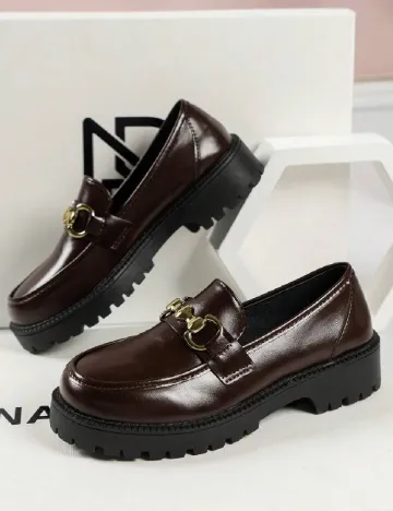 Mocasini SHEIN, maro