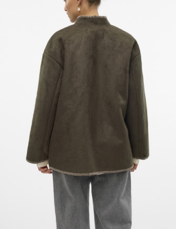 Jacheta Vero Moda, verde inchis