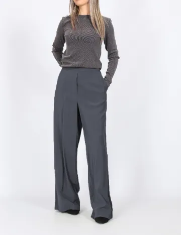 Pantaloni Vero Moda, gri petrol