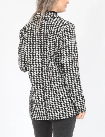 Sacou Jacqueline de Yong, alb/negru
