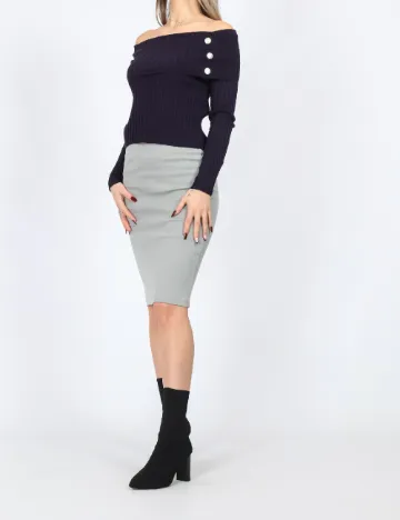 Fusta Vero Moda, gri