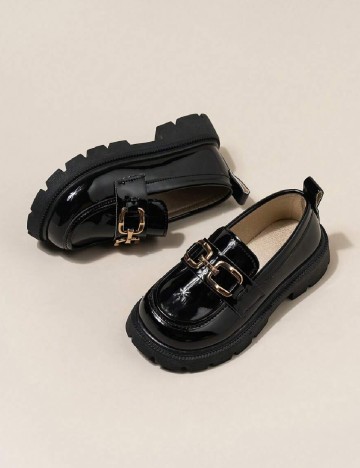 Mocasini Shein Kids, negru