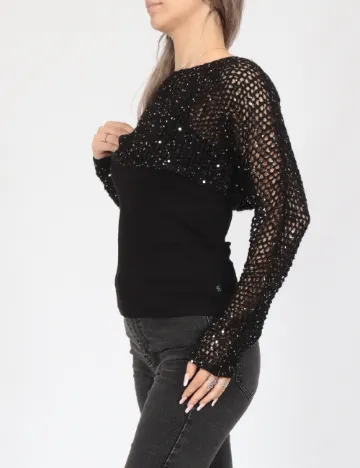 Top Vero Moda, negru