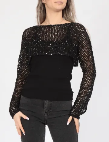 Top Vero Moda, negru
