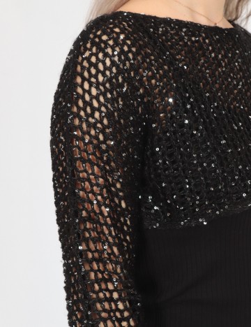 Top Vero Moda, negru