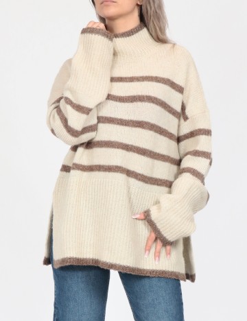 Pulover Oversize Vero Moda, crem
