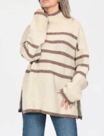 Pulover Oversize Vero Moda, crem