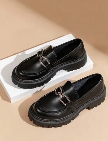 Mocasini SHEIN, negru Negru