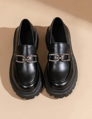 Mocasini SHEIN, negru Negru