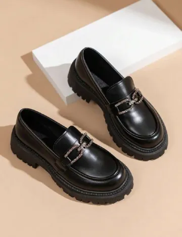 Mocasini SHEIN, negru Negru