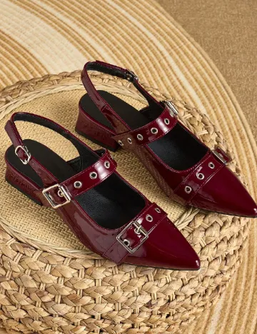 Pantofi SHEIN, visiniu