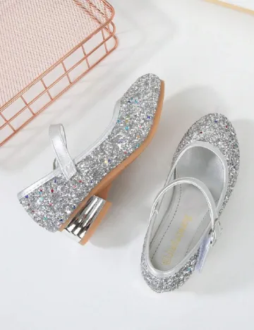 Pantofi Shein Kids, argintiu