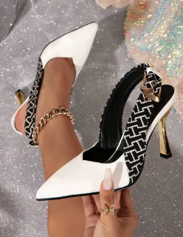 Pantofi SHEIN, alb