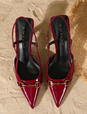 Pantofi SHEIN, visiniu
