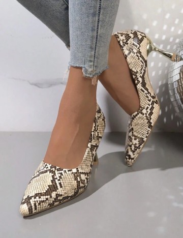Pantofi SHEIN, imprimeu sarpe