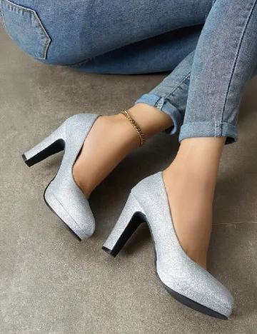 Pantofi SHEIN, argintiu