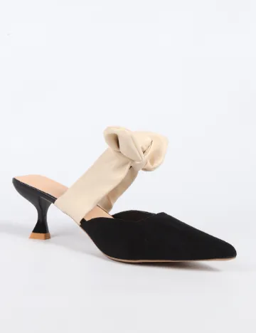 Pantofi SHEIN, negru/crem