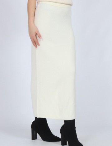 Fusta Vero Moda, ecru