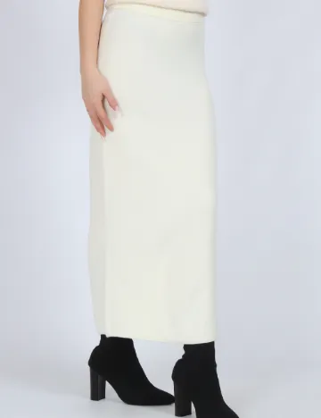 Fusta Vero Moda, ecru