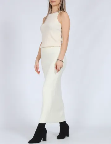 Fusta Vero Moda, ecru
