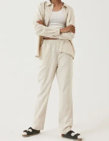 Pantaloni LMTD, crem