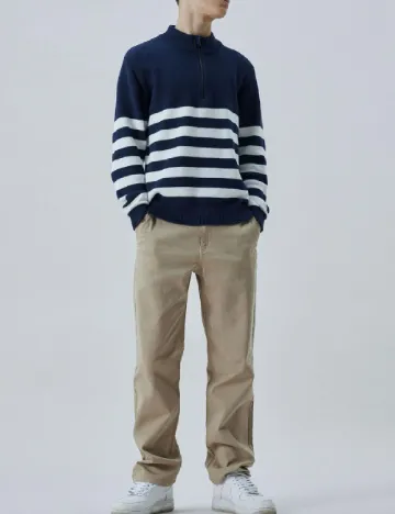 Pantaloni LMTD, crem