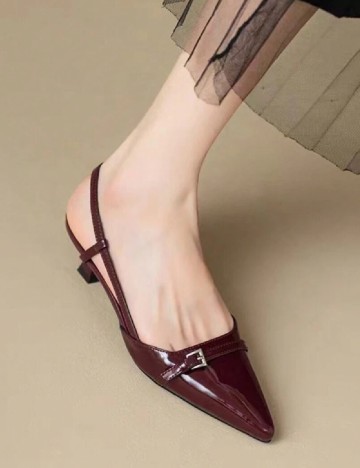 Pantofi SHEIN, visiniu