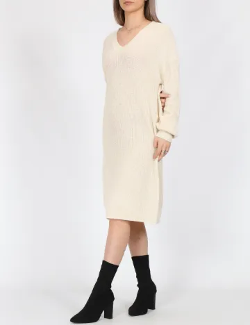 Rochie medie Vero Moda, ecru