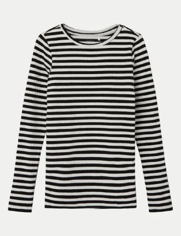 Bluza Name It, alb/negru