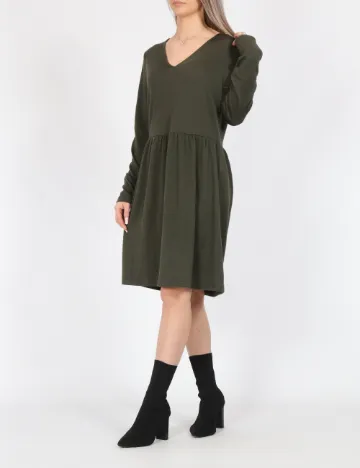 Rochie scurta Vero Moda, verde inchis