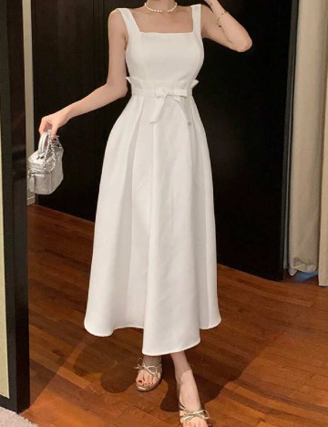 Rochie medie SHEIN, alb