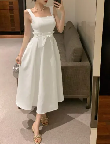 Rochie medie SHEIN, alb
