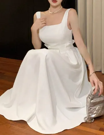 Rochie medie SHEIN, alb