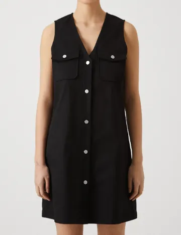 Rochie scurta Pieces, negru