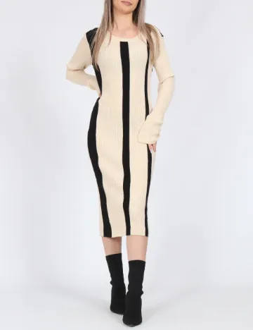 Rochie medie Vero Moda, crem